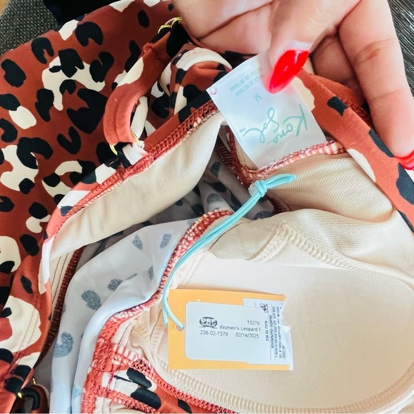 Kona sol Leopard Print Tankini Top - Picture 5 of 5